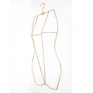 Вішалка контурна для купальників, білизни (позолочена)